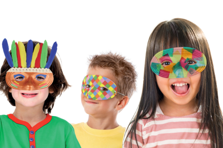 Loups enfants - Masques Créatifs – 10doigts.fr