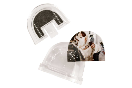 Magnet demi globe à neige - Boule à neige, Cloche – 10doigts.fr