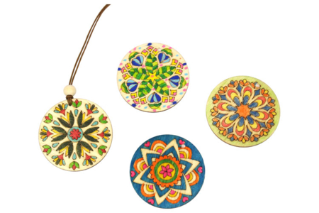 mandala medaillons - Colliers et chaines – 10doigts.fr