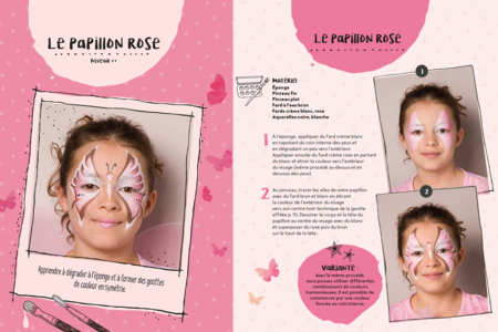 maquillage papillons carnaval - Livres maquillage – 10doigts.fr