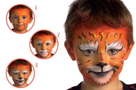 maquillage tigre - Maquillage pour enfants – 10doigts.fr