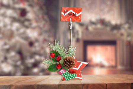 marque place marie étoile - Activités manuelles tables de fêtes – 10doigts.fr