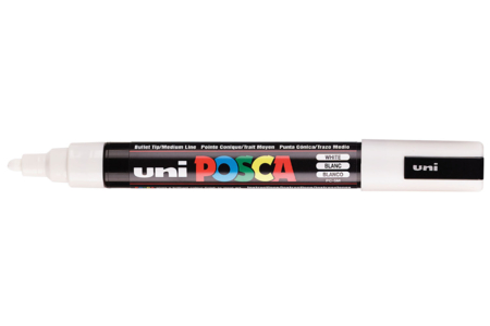 Marqueur Posca blanc PC5M gratuit - Marqueurs POSCA – 10doigts.fr