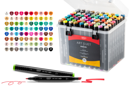 marqueurs alcool promarker action dessin - Calligraphie, Ecriture – 10doigts.fr