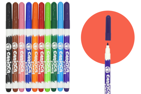 marqueurs feutres textiles pointe fine - Peintures et marqueurs pour tissus – 10doigts.fr