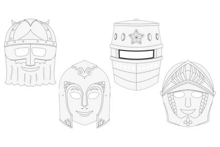 masque à colorier garçons - Masques Créatifs – 10doigts.fr