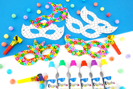 masque carnaval enfants DIY - Activités manuelles Carnaval, Mardi gras – 10doigts.fr