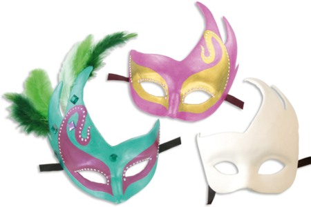 Masque Vénitien plume - Masques Créatifs – 10doigts.fr