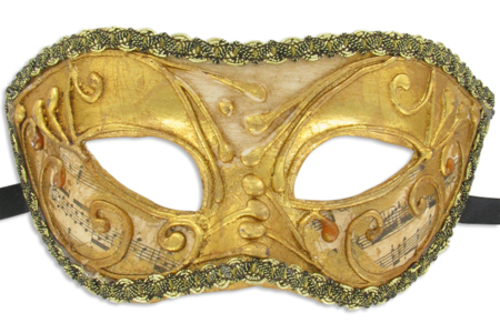 Masque vénitien doré - Masques Créatifs – 10doigts.fr