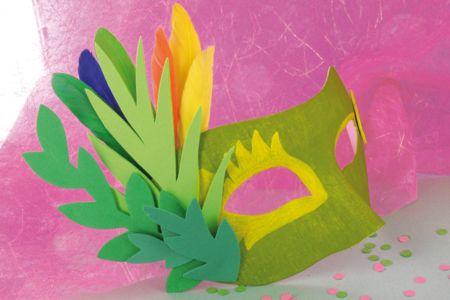 Masque Vénitien en papier comprimé - Masques Créatifs – 10doigts.fr