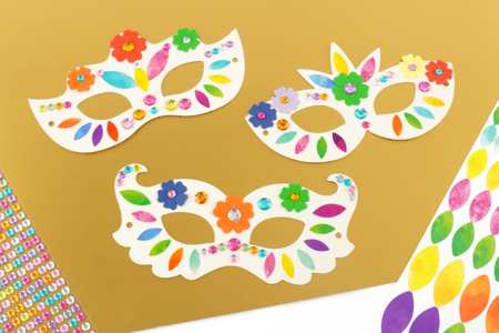 masques à décorer carnaval enfants - Activités manuelles Carnaval, Mardi gras – 10doigts.fr