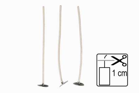 mèches avec embase métallique - Mèches et Accessoires Bougies – 10doigts.fr