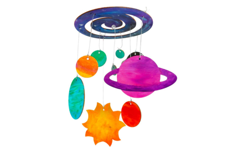 mobile planetes - Suspensions décoratives en bois – 10doigts.fr
