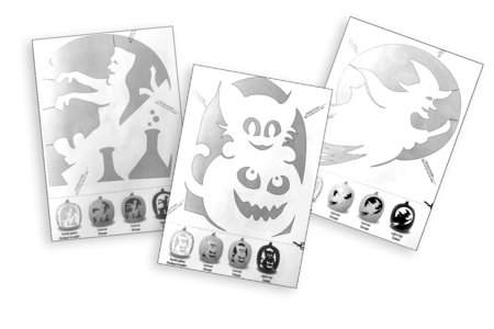 modèles découpe citrouille - Kits créatifs Halloween – 10doigts.fr