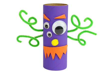 monstres halloween rouleau carton papier toilette - Activités manuelles Halloween – 10doigts.fr