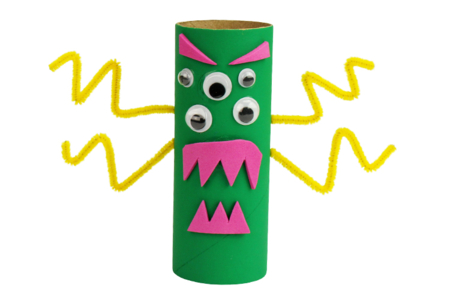 monstres halloween rouleau carton papier toilette - Activités manuelles Halloween – 10doigts.fr