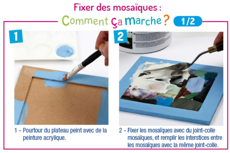 Mosaïques en verre poli - Mosaïques en verre – 10doigts.fr