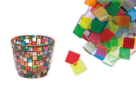 mosaiques transparentes  - Mosaïques en résine – 10doigts.fr