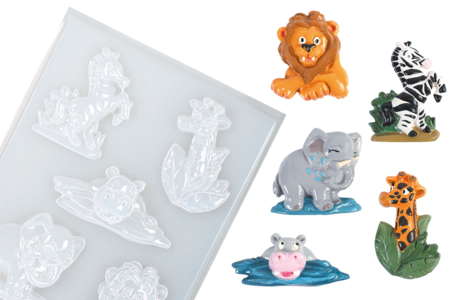 Moule Animaux Savane - Moules pour plâtre, savon, béton ... – 10doigts.fr
