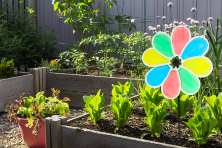 moulin à vent extérieur - Coton, lin - Textiles – 10doigts.fr