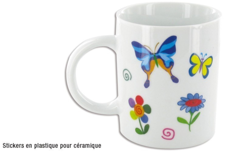Mug en porcelaine blanche - Activités manuelles fête des mères – 10doigts.fr