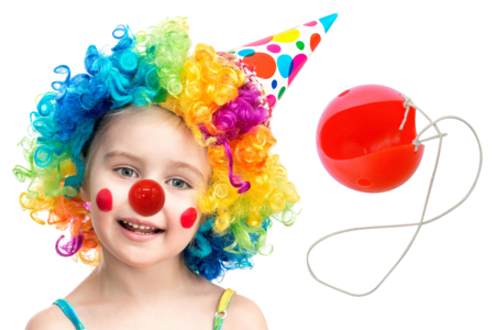 nez de clown en plastique fête élastique enfants déguisement - Déguisements à fabriquer soi-même – 10doigts.fr