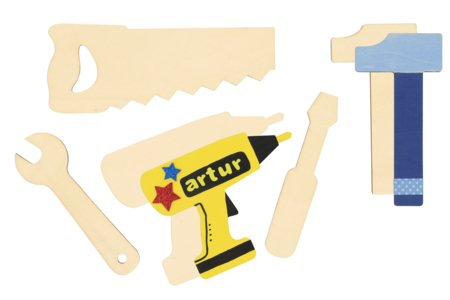 outils en bois jouet - Silhouettes en bois – 10doigts.fr