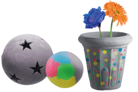 Pain de 500 gr de pâte à modeler effet béton - Pâtes à modeler autodurcissantes – 10doigts.fr