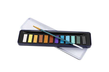 palette 12 couleurs aquarelle - Peinture aquarelle – 10doigts.fr