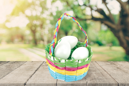 panier de pâques à tisser - Kits créatifs Pâques – 10doigts.fr