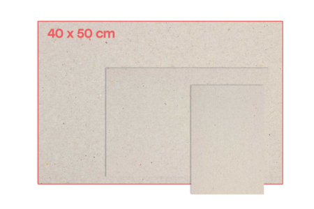 Panneaux de carton gris  40 x 50 cm - 10 pcs - Papiers épais et cartons – 10doigts.fr