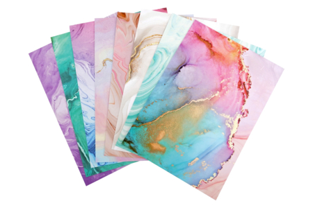 papier effet marbre - Papiers à motifs – 10doigts.fr