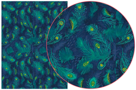 papier plumes paon - Papiers Décopatch – 10doigts.fr