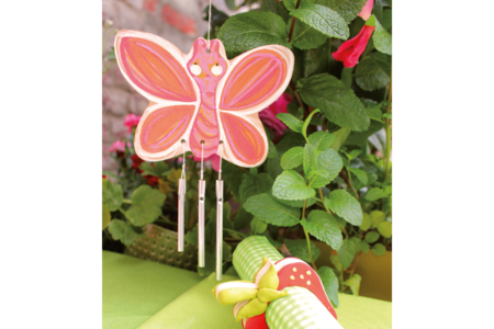 papillon mobile - Suspensions décoratives en bois – 10doigts.fr
