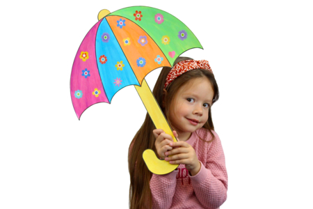 parapluie à colorier - Formes et dessins à colorier – 10doigts.fr