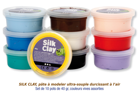 Pâte à modeler SILK CLAY - Activités manuelles tableaux – 10doigts.fr
