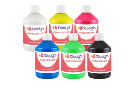 peinture acrylique 10 doigts logo - Peinture acrylique 10doigts – 10doigts.fr
