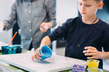 peinture acrylique coulées - Peinture marbling – 10doigts.fr