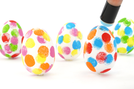 Peinture doigts Enfants Oeufs Paques - Activités manuelles DIY Pâques – 10doigts.fr