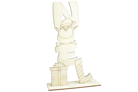 père noel support bois - Objets en bois Noël – 10doigts.fr