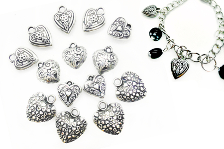 perle coeur - Perles Métallisées, Irisées – 10doigts.fr