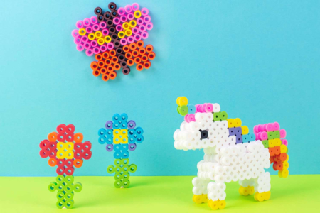 perles à repasser licorne papillon - Perles à repasser 1 cm – 10doigts.fr