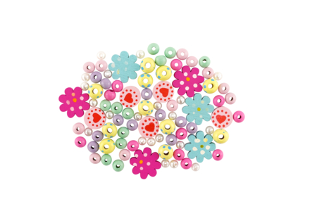 perles en bois collier bracelet - Bijoux et porte-clés à fabriquer – 10doigts.fr