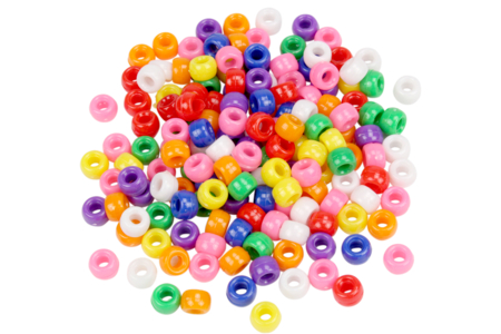 perles enfant peony opaques - Perles Plastique – 10doigts.fr