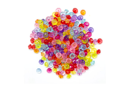 perles toupies transparentes - Perles Acrylique – 10doigts.fr