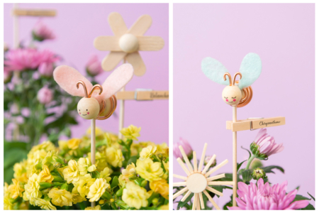 perles visages bois - Perles Bois – 10doigts.fr