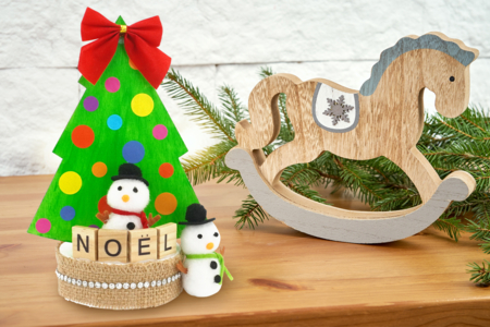 petit sapin noël DIY enfants facile - Activités manuelles Noël – 10doigts.fr