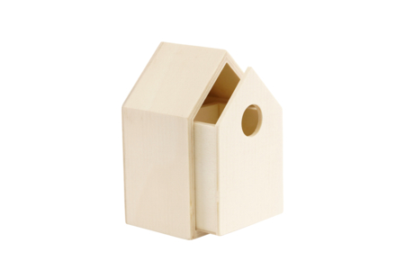 Petite maison en bois avec tiroir à décorer - Boîtes en bois – 10doigts.fr