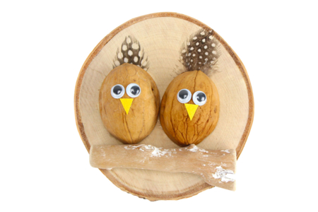 petite poule noix plumes - Plumes décoratives – 10doigts.fr