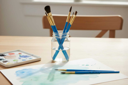 Pinceaux aquarelle - 10 pinceaux - Peinture aquarelle – 10doigts.fr